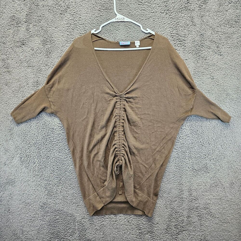 Acrobat Sweater Top Womens One Size V-Neck Cinch Front
